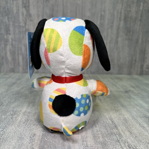 Peanuts Snoopy Plush Rainbow Tie Die Easter Egg Suit 8" Hallmark New With Tags - Picture 7 of 13